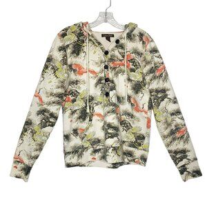 Lucky Brand Japanese Crane & Bonsai Pullover Hoodie